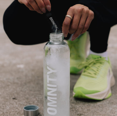 Large Glass Bottle (White Wordmark) - 750ml