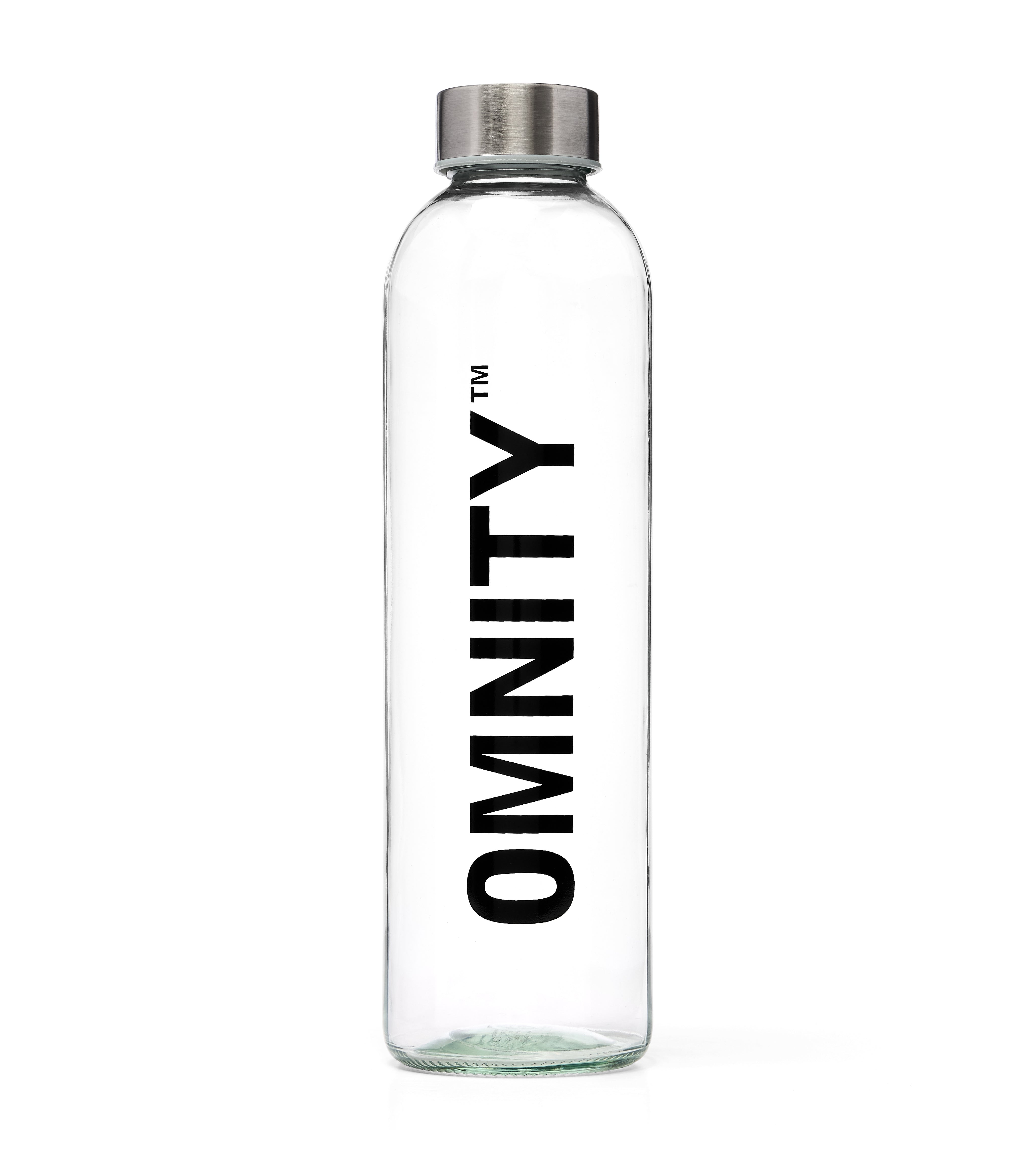 Large Glass Bottle (Black Wordmark) - 750ml