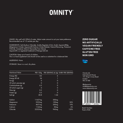 Electrolyte Hydration Sachets (30 Pack) - Black Cherry