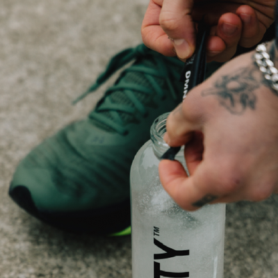 Large Glass Bottle (Black Wordmark) - 750ml